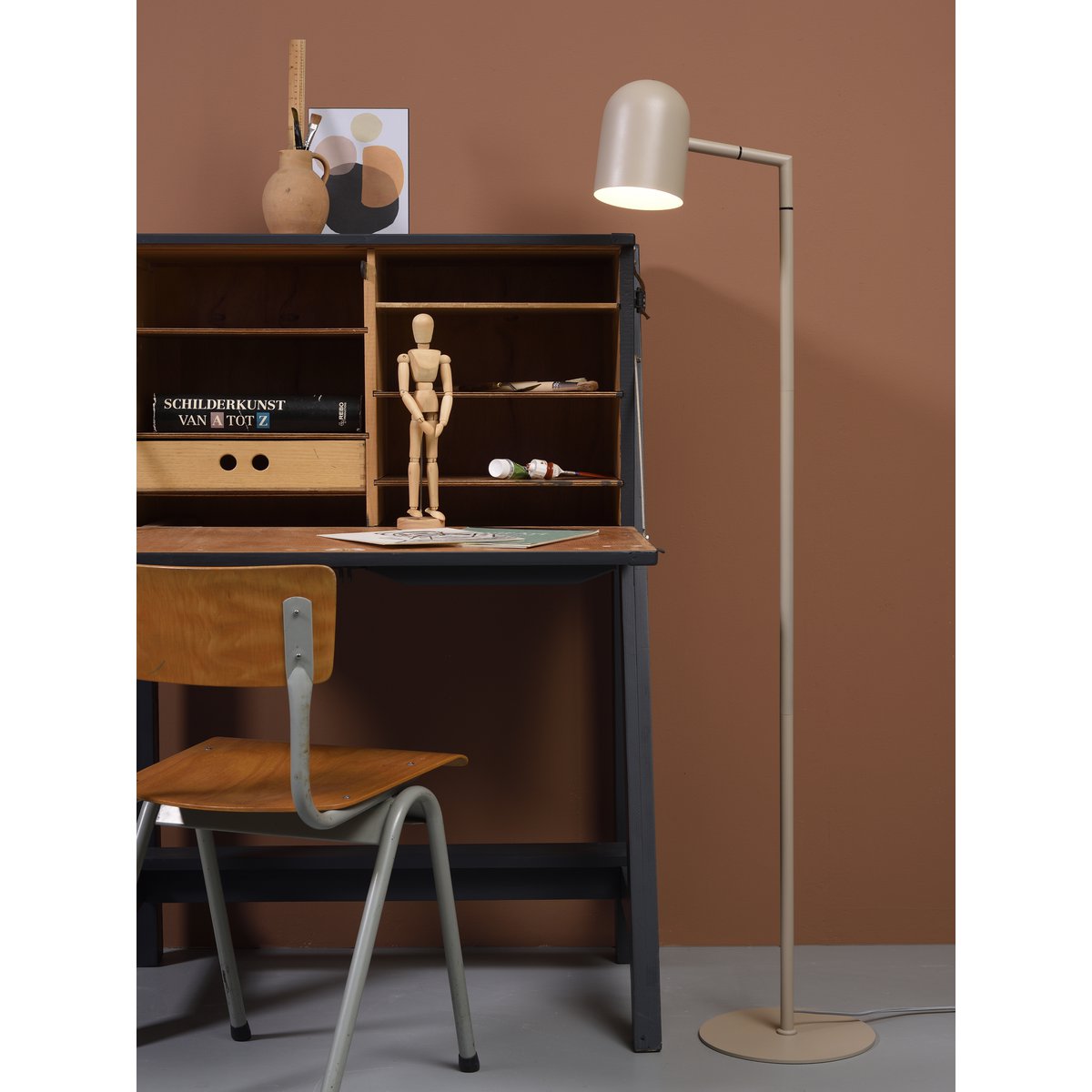 Vloerlamp ijzer Marseille zand