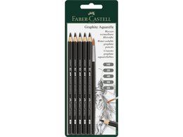 Watercolor pencil set FC Graphite 5 pieces + 1 brush
