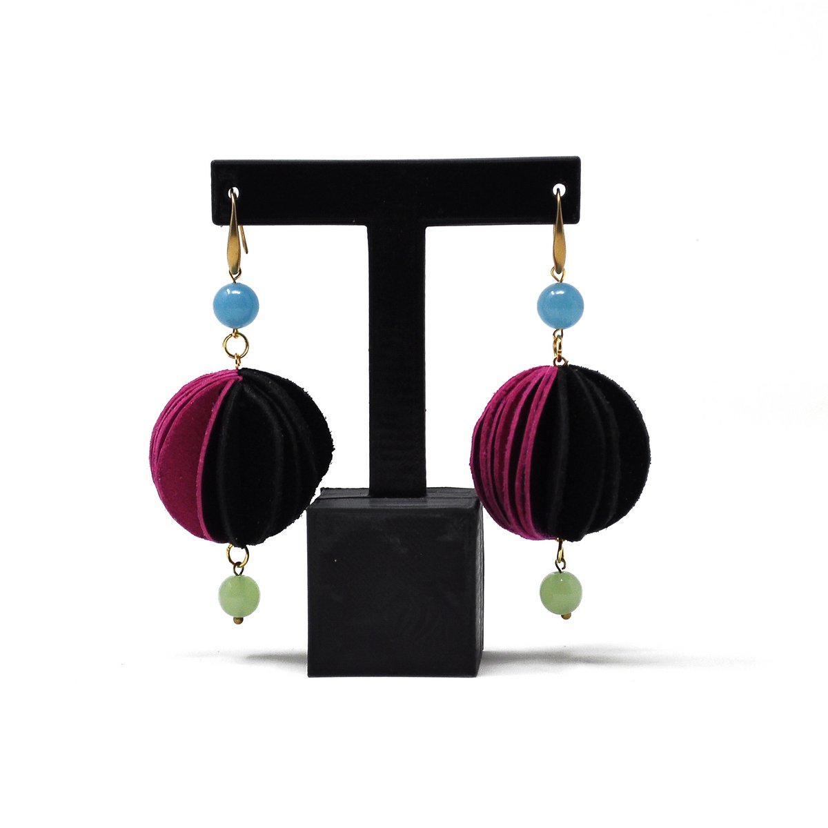 Fuchsia and black