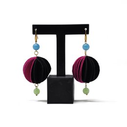 Fuchsia and black