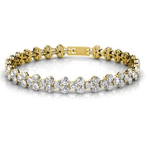 Prinsessenarmband - goud en kristal