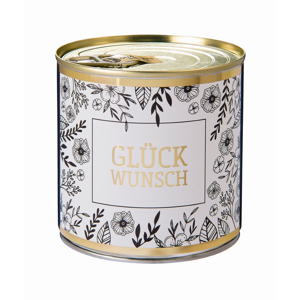 Cancake  Glückwunsch Flower 341  gold Marmor black&white Edition