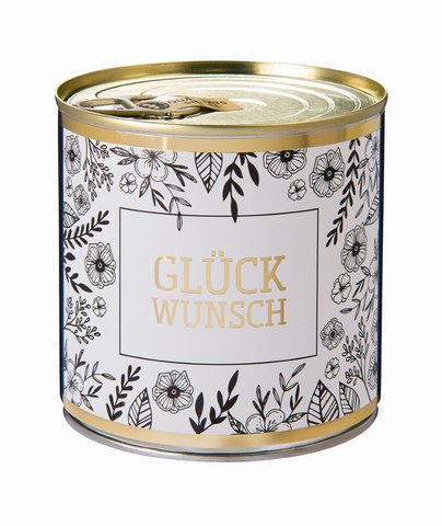 Cancake  Glückwunsch Flower 341  gold Marmor black&white Edition