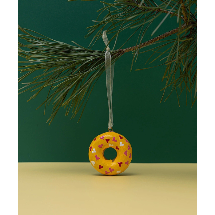 Ręcznie robiony papier-mache Żółty pączek