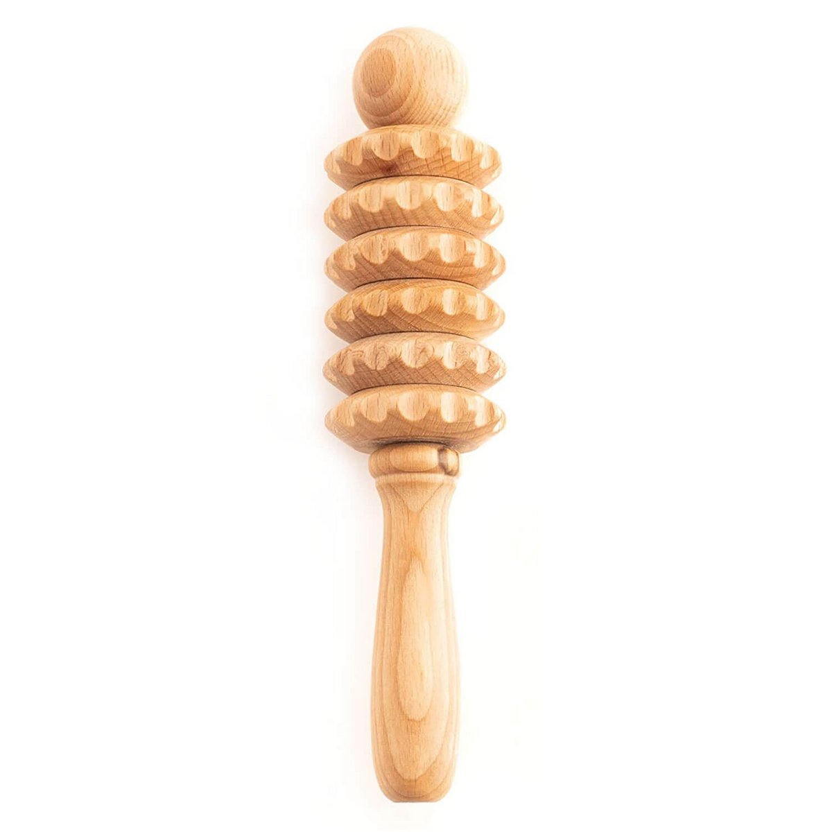 Masajeador de madera para espalda, cuello, hombro, rodillo de masaje corporal