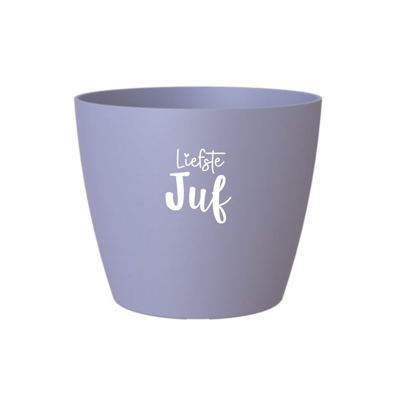 Vaso da fiori 'Carissimo insegnante' - lilla