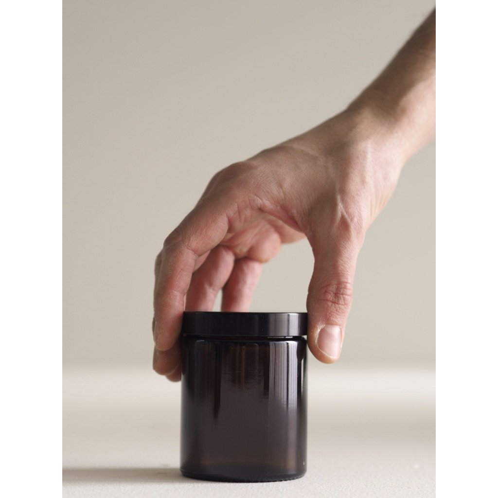 Amber Glass Jars