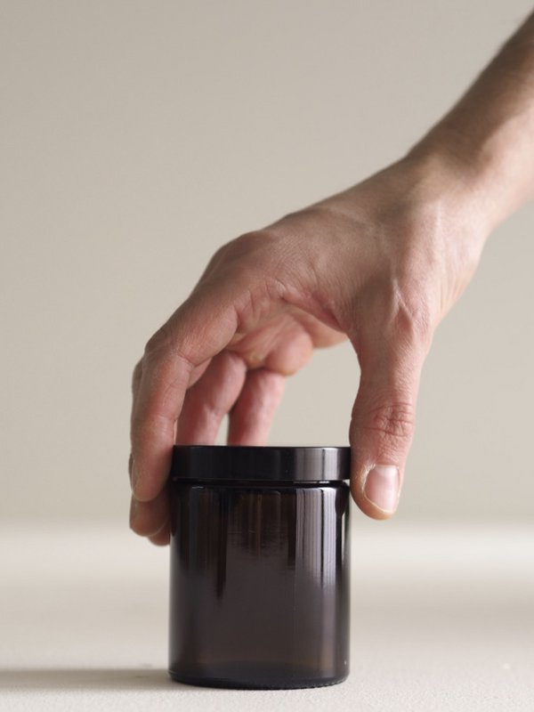 Amber Glass Jars