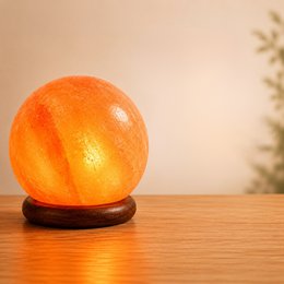 Moon Lamp in Himalayan Salt Crystal 1.9 Kg - Natural Material - Gift and Decoration Idea