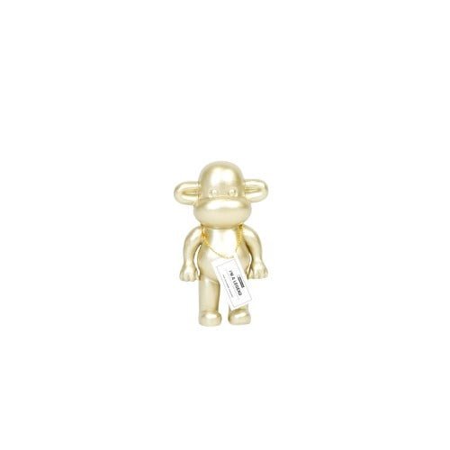 Ornament - Affenfigur 'The Legend'- Polyresin - Gold - 11x7x19cm