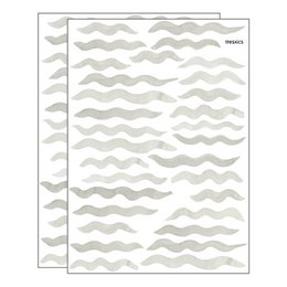 Watercolor waves wall sticker