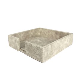 Supporto tovagliolo da tovagliolo s sintetico in pelle sintetica beige
