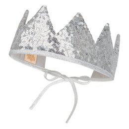 “Silver Sequins” Fairy-tale Crown and Wand Magic Set