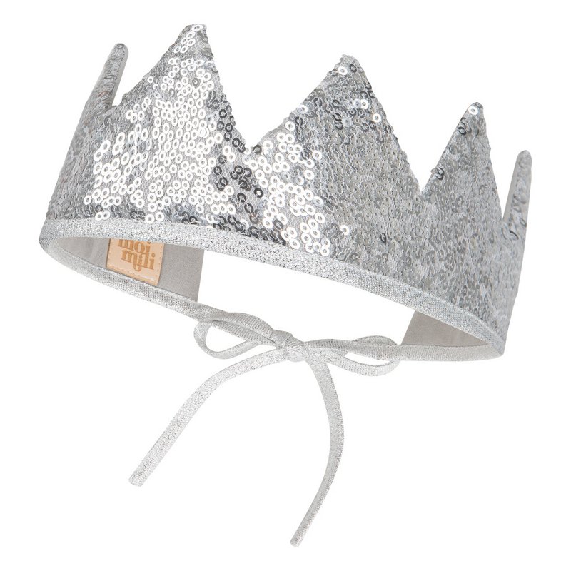 “Silver Sequins” Fairy-tale Crown and Wand Magic Set