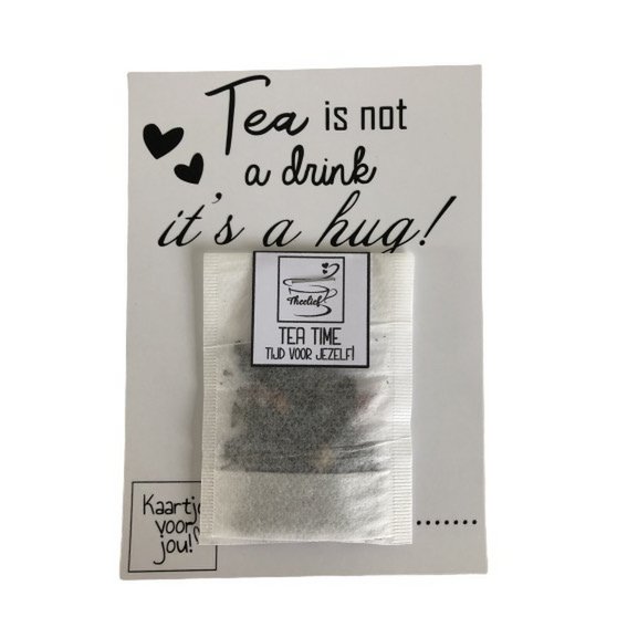 Teekarte Tee ist eine Umarmung