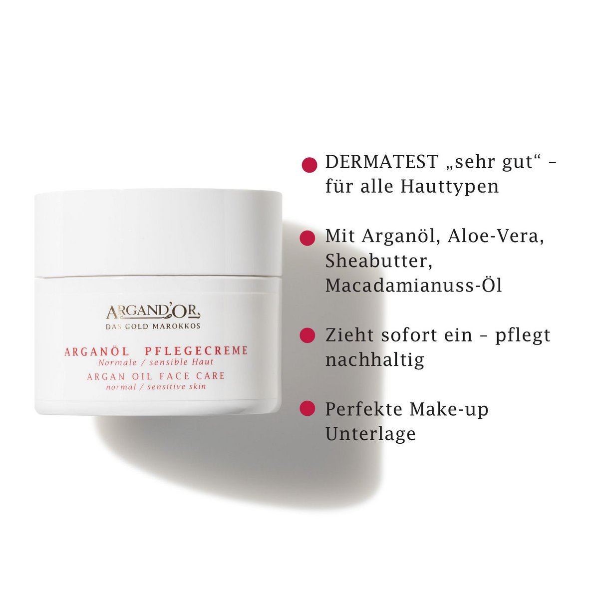 CREMA DE CUIDADO CON ACEITE DE ARGÁN PARA PIELES NORMAL/SENSIBLES 50 ml
