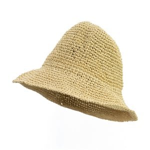 Flexible Straw Hat - Natural Beige
