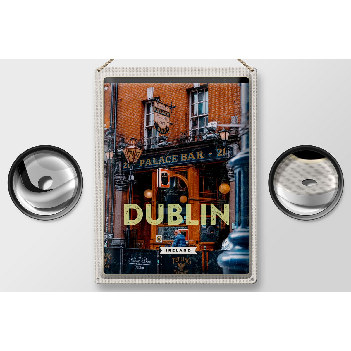 Tin Sign Travel 30x40cm Dublin Ireland Palace Bar Travel Destination