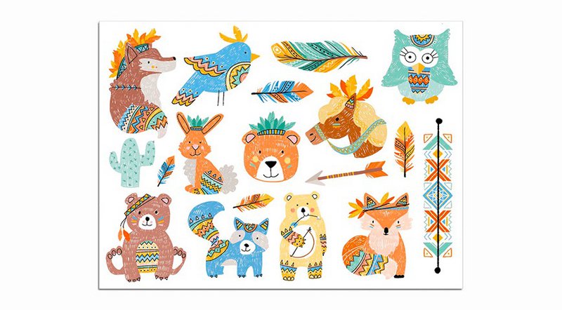 Tymczasowy tatuaż: Mini Tribe