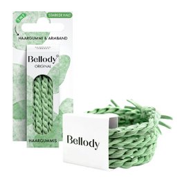 NYHED - Hårbånd Matcha Green - Bellody® (4 stk) - Stilfulde flettede hårbånd