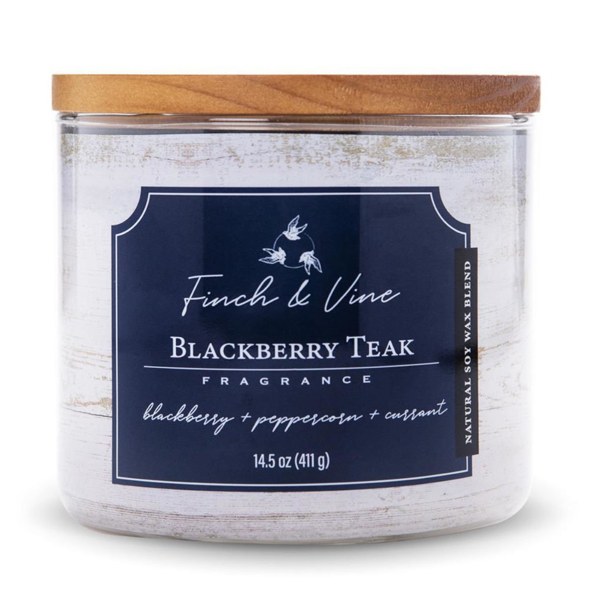 Blackberry Teak Scented Candle - 411g