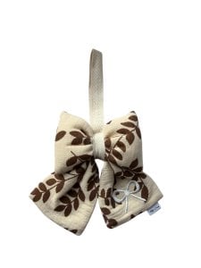 Strik Speendoekje Accessoire - Mouseline - Beige Bruin Blad