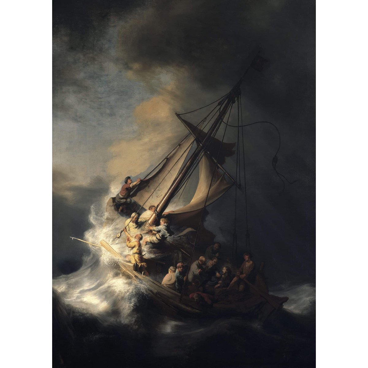 Poster Rembrandt - Christus im Sturm