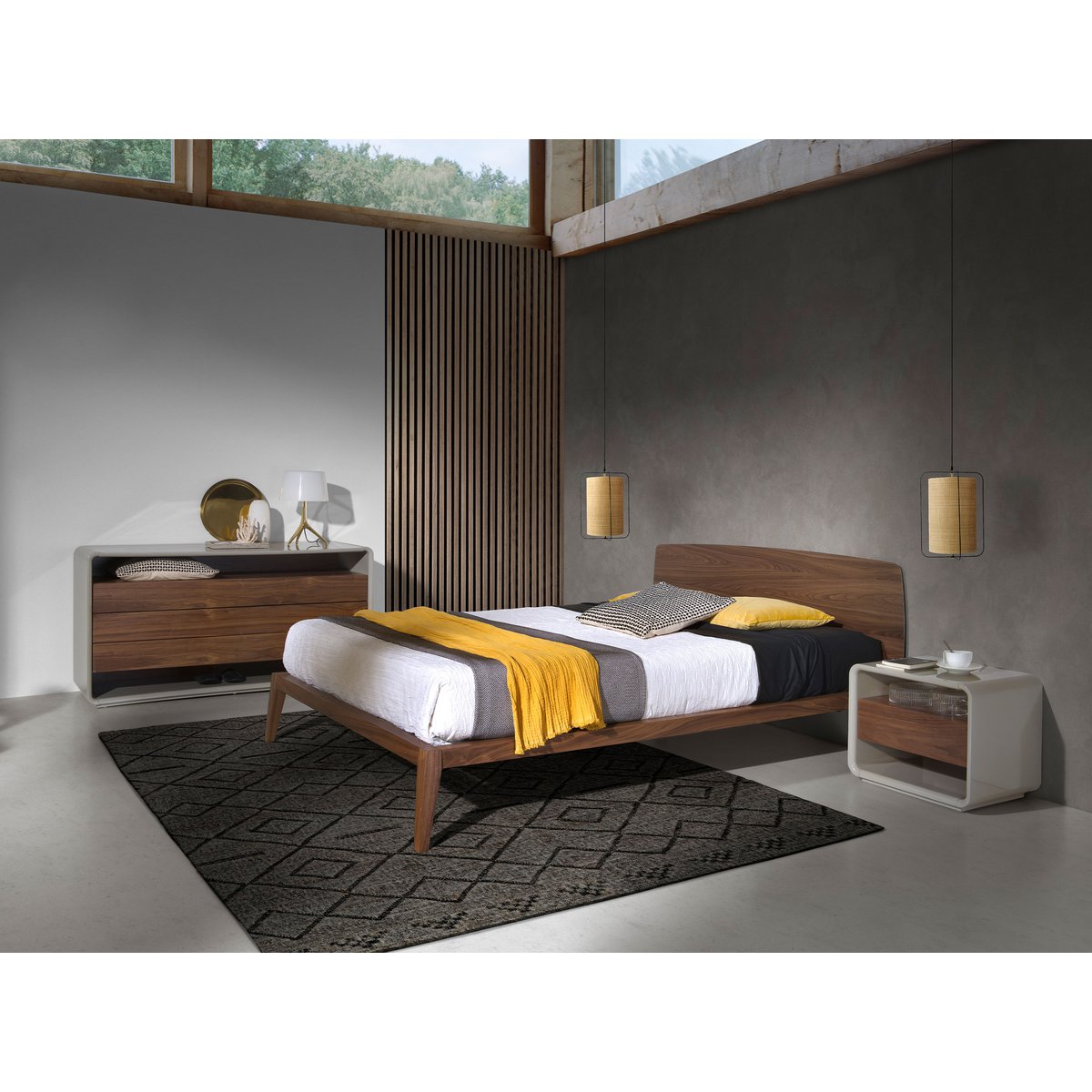 Walnut bed model 7178 Angel Cerdá S.L.