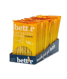 Oat Salted Sticks Turmeric, organic, Bett'r, 50g