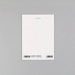Postkarte Holzschliff Hase