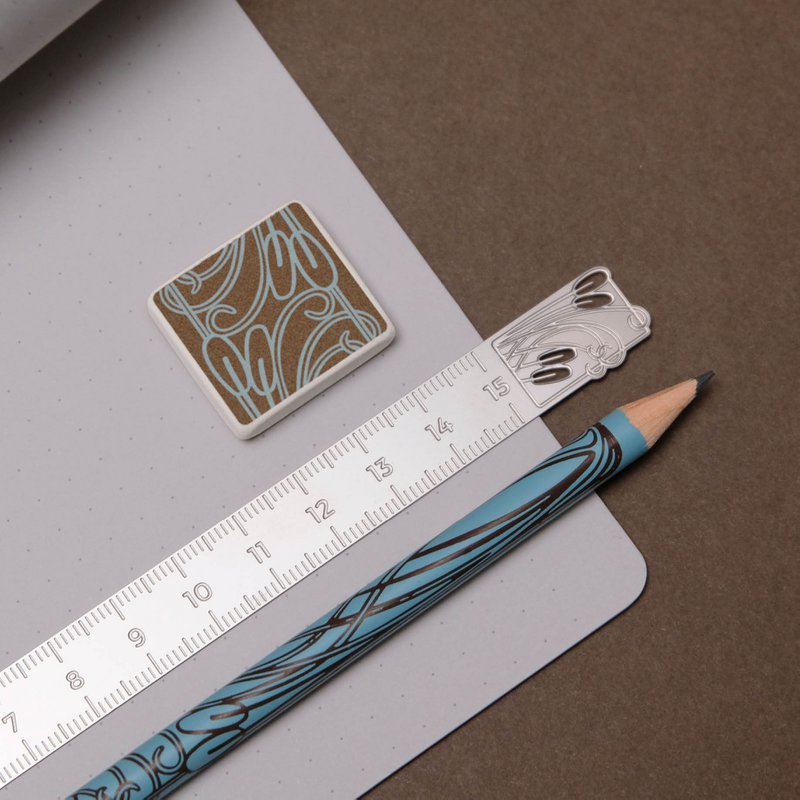 writing set - art nouveau reed