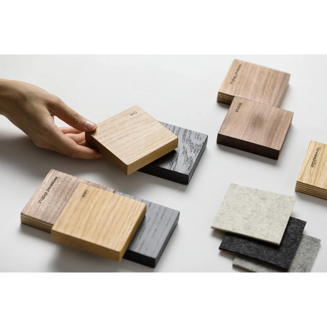 Holz- und Filztypen - Musterset