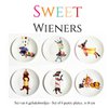Sweet Wieners - Set of 6 pastry plates