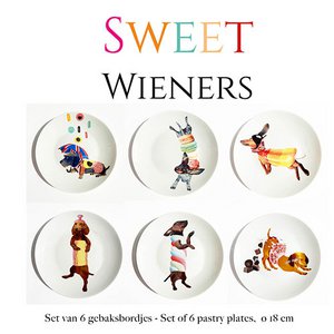 Süße Wiener – Set mit 6 Gebäcktellern