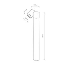 TUBINGS Outdoor floor lamp