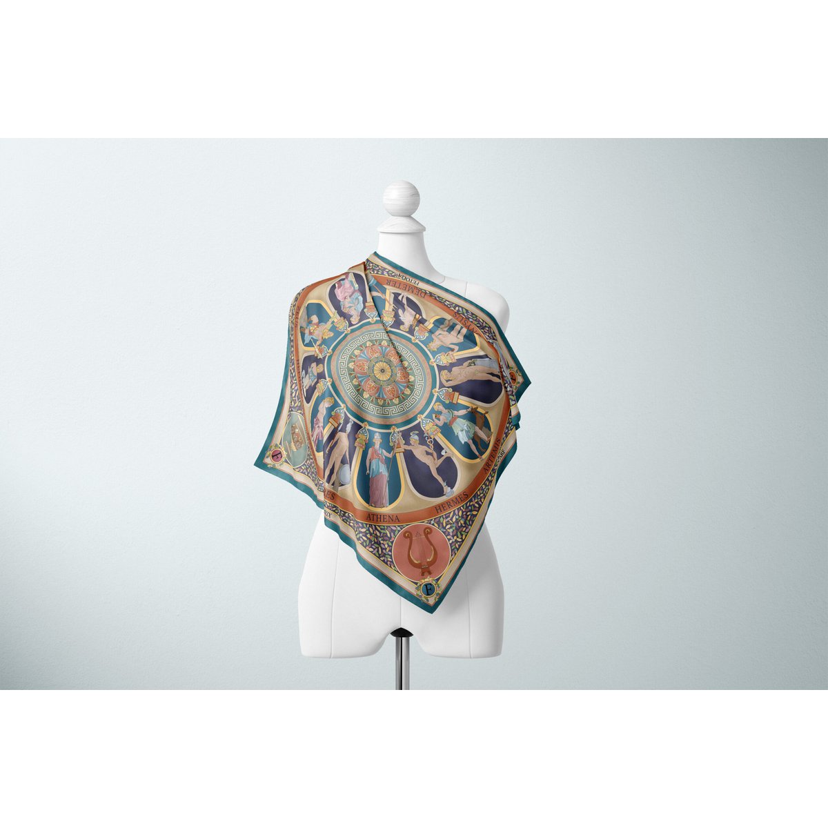 Der olympische Götterschal aus 100 % Seide (2 Farben)