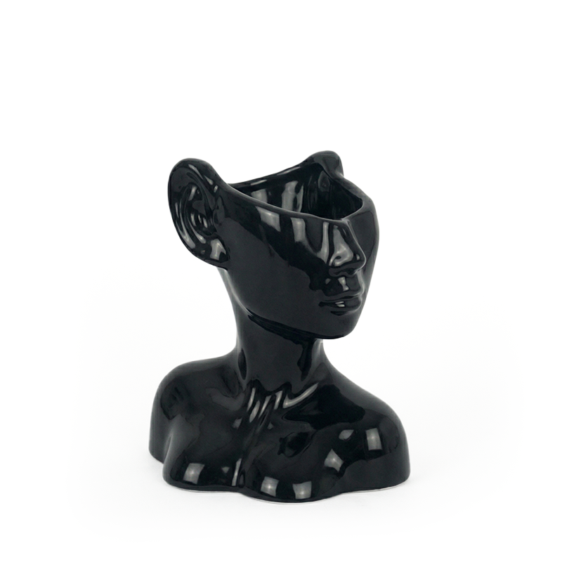 Vase Sort - Keramik vase - Vase Face