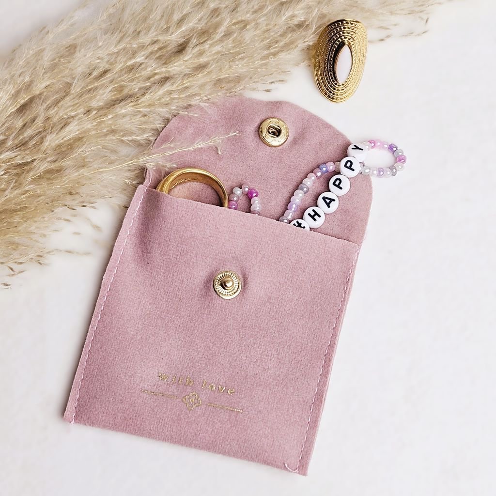 Borsa portagioielli With Love rosa
