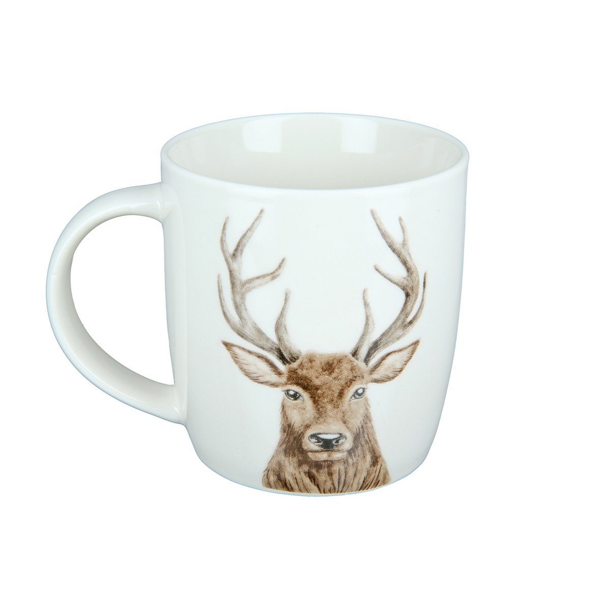 Porzell Tasse mit Hirschkopf VE 6