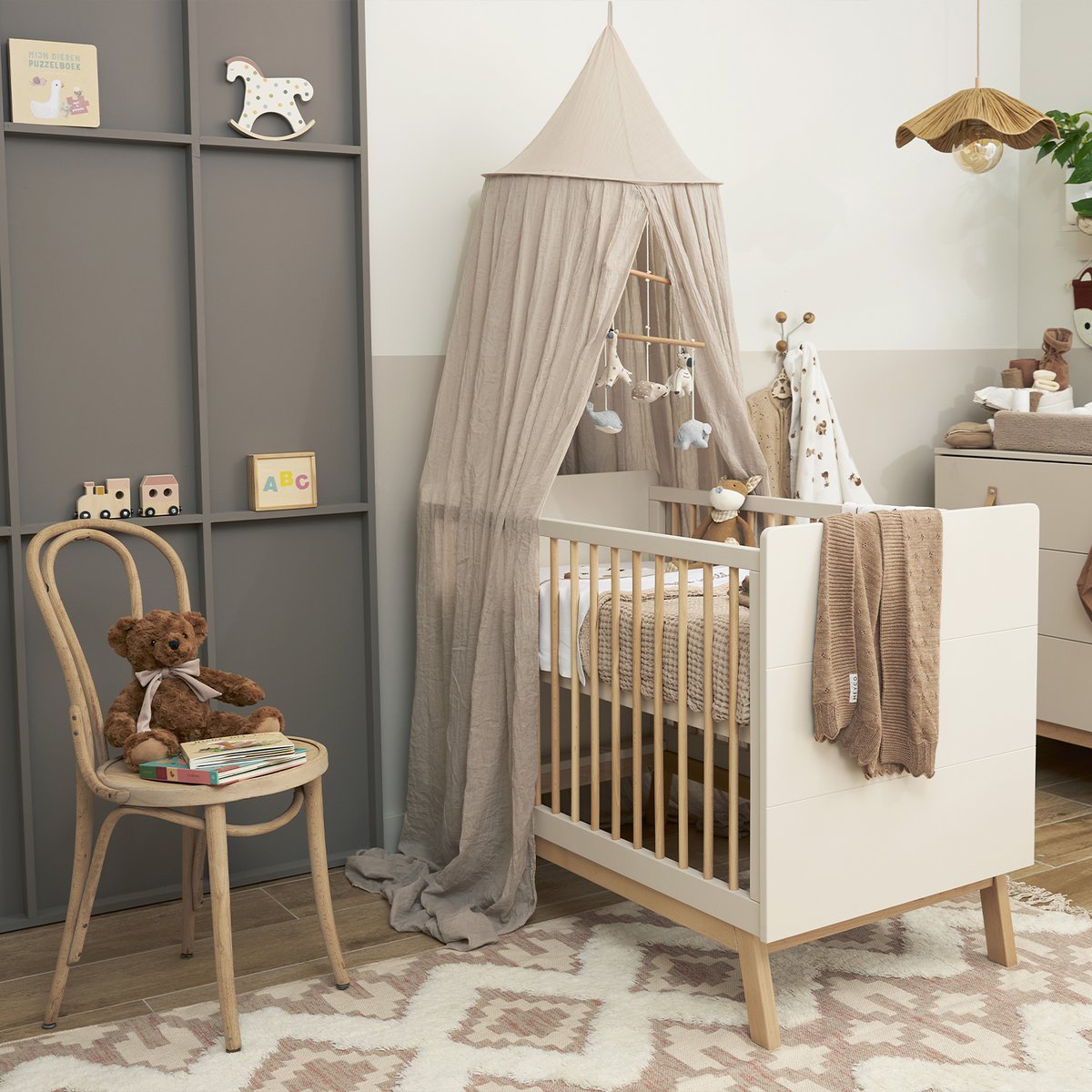 Aankleedkussenhoes Teddy Sand
