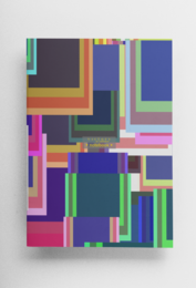 Colorful abstract pattern notebooks with unique designs, perfect for note-taking, journaling, and sketching.