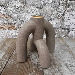 Mato kandelaar boog taupe 11x12cm (17309)