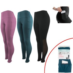 Yoga Hose Damen » Sport Leggings mit hoher Taille » Yogahose mit praktischer Tasche » Yogaleggins Formender Effekt
