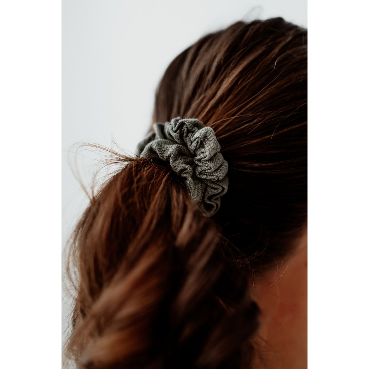 Scrunchies elastici in lino senza plastica natalizi - Elastici per capelli in lino