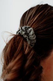 Scrunchies elastici in lino senza plastica natalizi - Elastici per capelli in lino