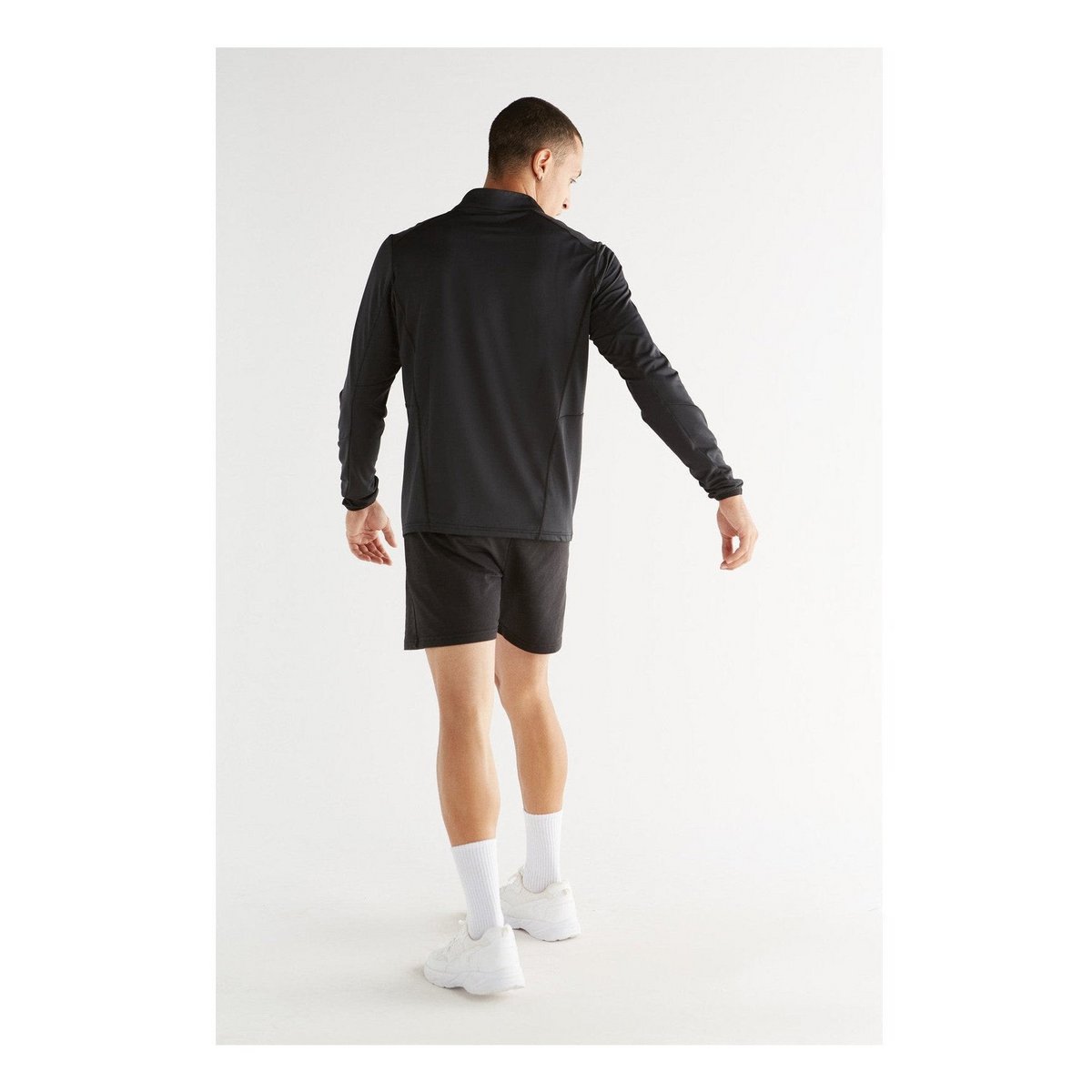 T9010-01 | Unisex troyer met lange mouwen - zwart