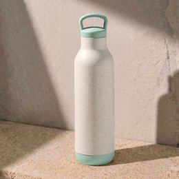 Ecofy Earth Friendly Eco Spring Water Bottle for Office & Schools | Stainless Steel Water Bottle for Kids and Adults Made with Rice Husk | Leakproof |1 Unit, 900 ml | TUV Certified