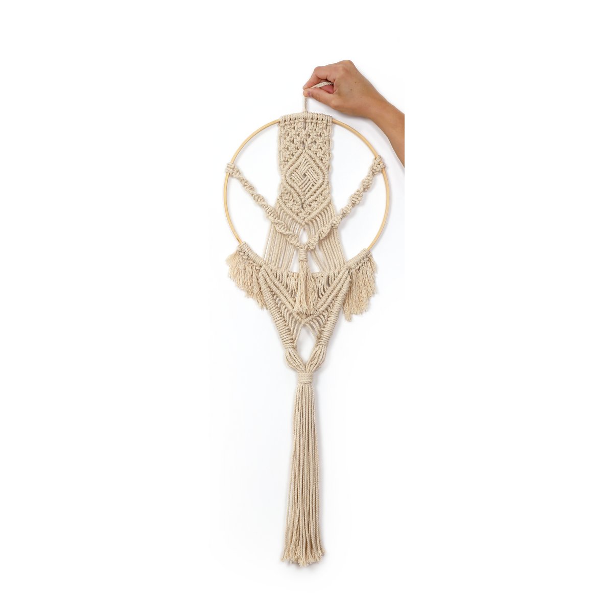 MACRAME RONDE WAND HANGSET 260 x 700 mm