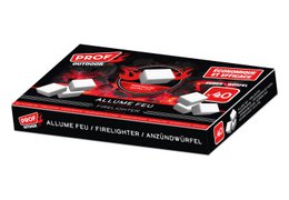 ALLUME FEU CUBES BLANC X 40- PROF  
