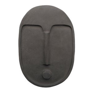 Abstract Ceramic Wall Decoration Mask - Anthracite Grey